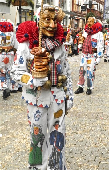 Fasnet procession of the Swabian-Alemannic Fasnet in Schramberg