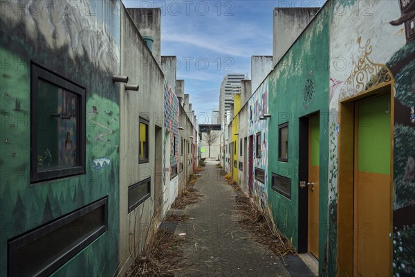 Wall painting in the former Olympic Village