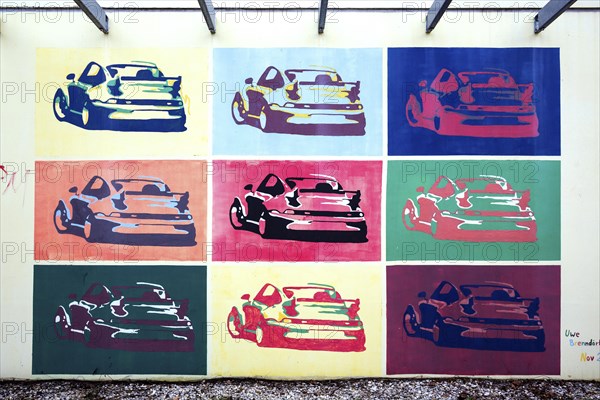 Wall painting in the former Olympic Village