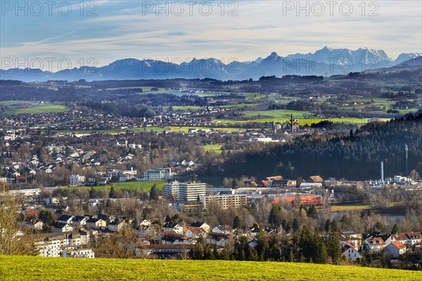 View from Mariaberg towards Kempten