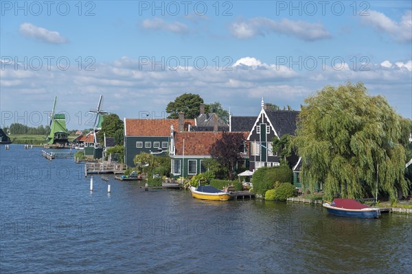 Zaanse Schans Open Air Museum on the River Zaan