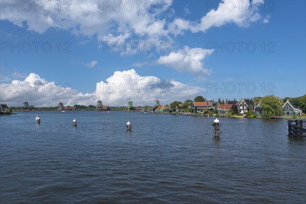 Zaanse Schans Open Air Museum on the River Zaan