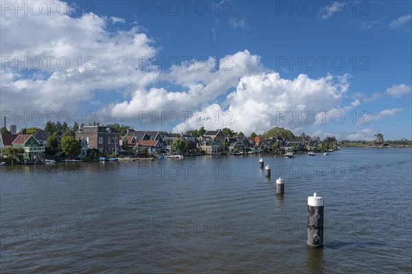 Cityscape on the river Zaan