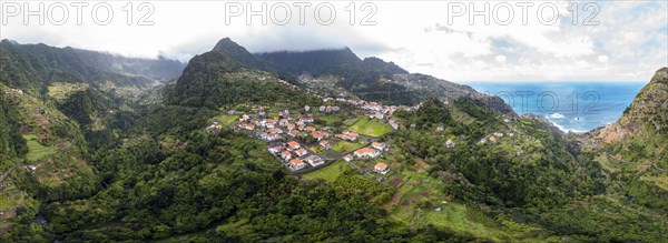 Village view Boaventura between mountains