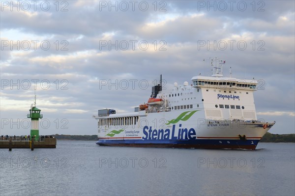 Stena Line lighthouse and ferry