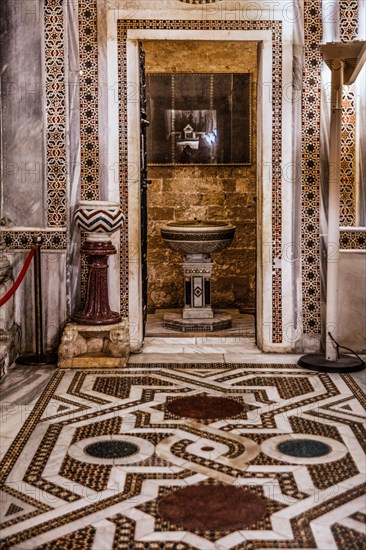 Elaborate decorations in the Baptistery