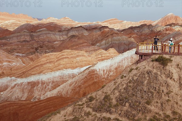 Red Mountains in Danxia Geopark or Red Cloud Park