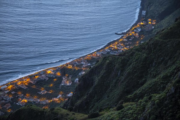Illuminated houses
