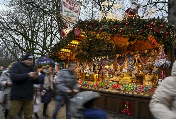 Candy stall at the Christmas market of Baden-Baden