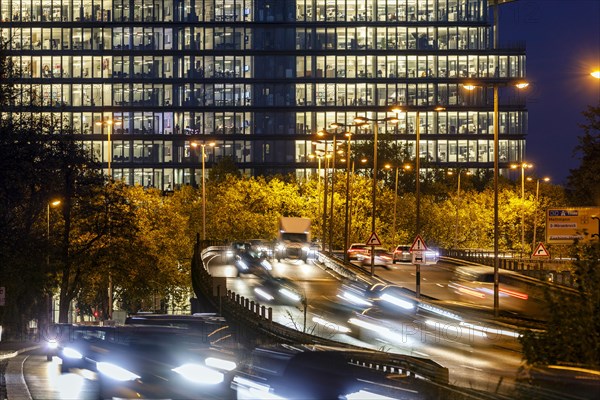 Rush hour traffic at closing time