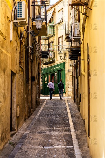 Cefalu with picturesque old town