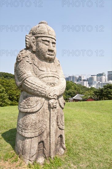 Statue at tomb of King Sejong the Great