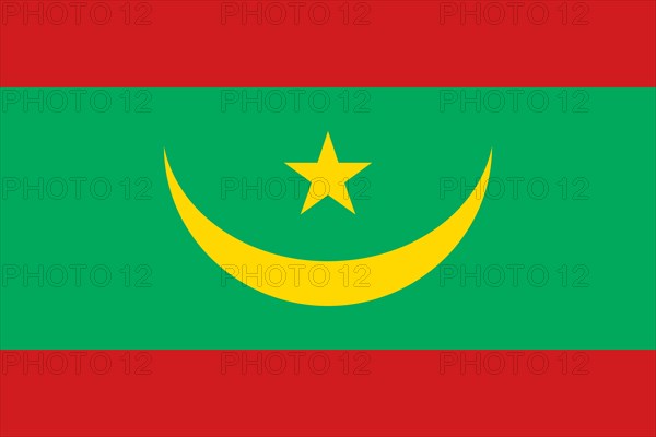 National flag of Mauritania