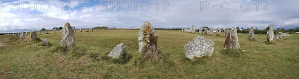 Panoramic photo of stone monoliths
