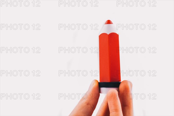 Color pencil as back to school theme education item in view