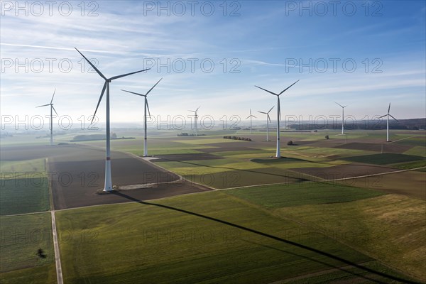 Wind farm on the Swabian Alb near Dornstadt