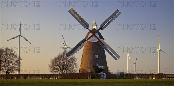 Breberen Museum Windmill with wind turbines