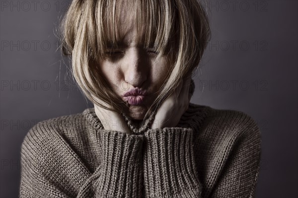 Young woman with long. blond hair
