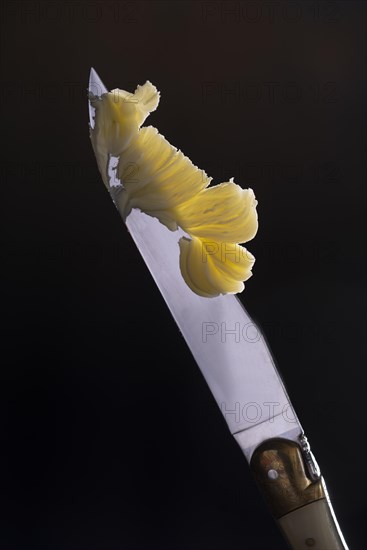 Knife with butter