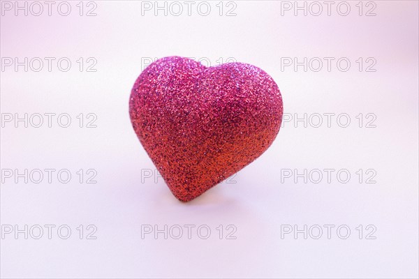 Concept of the postcard with heart shape
