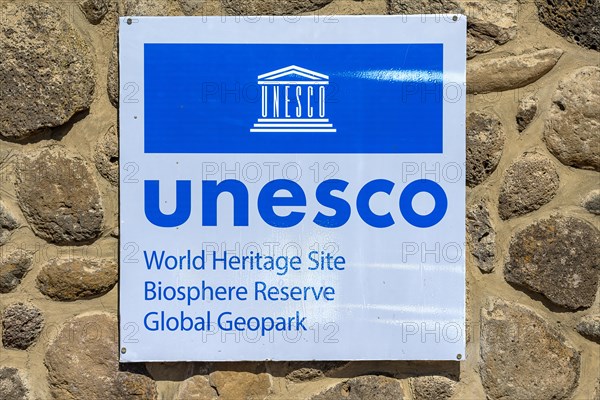 Board at the entrance