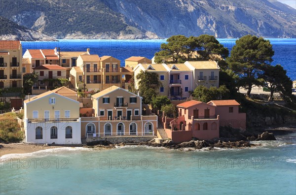 Assos village between two bays
