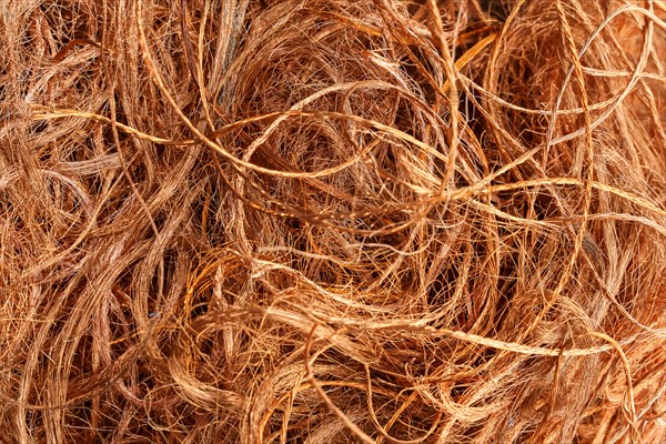 Red metal copper wire scrap materials recycling of waste from manual wire tearing