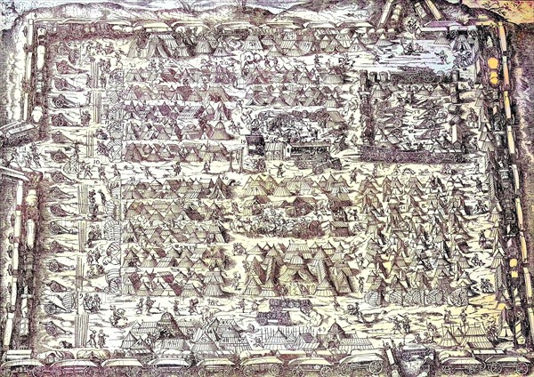 Military camp in the 16th century