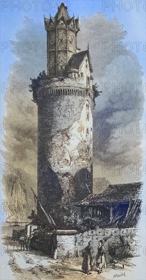 The Round Tower of Andernach in Germany is a large fortified defence tower