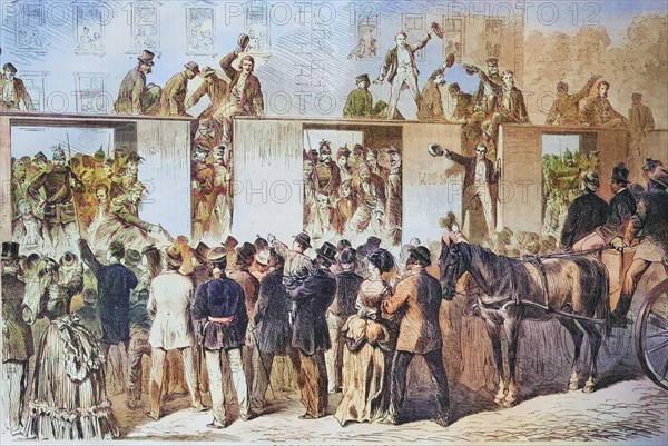 Arrival of French prisoners of war in Berlin