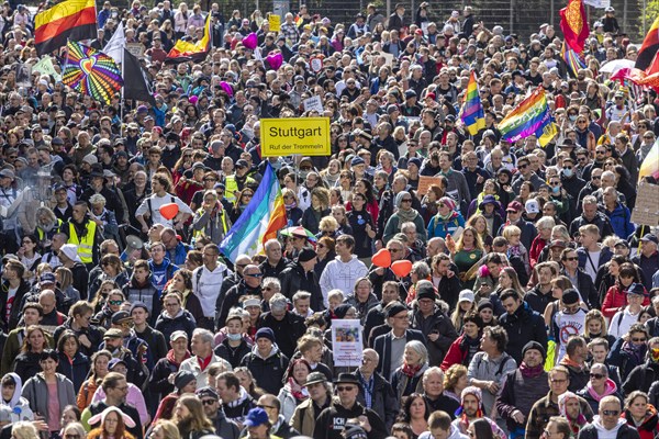 Demonstration by contrarians and other opponents of pandemic restrictions