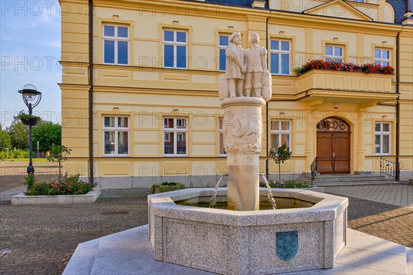 The Demmin town hall on the market square