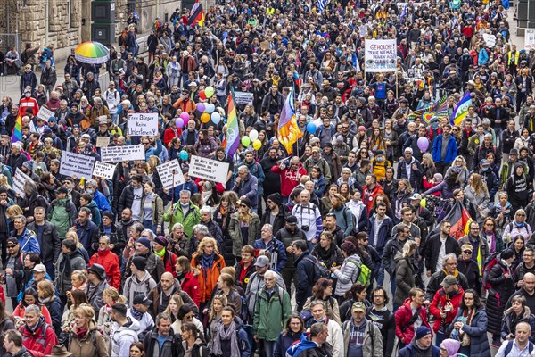 Demonstration by contrarians and other opponents of pandemic restrictions