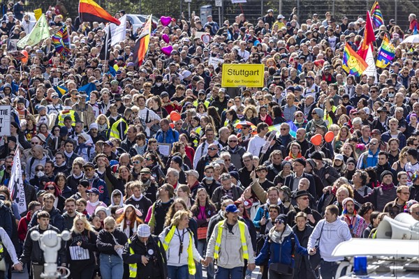 Demonstration by contrarians and other opponents of pandemic restrictions