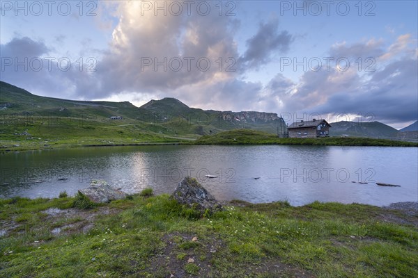 Fuscher Lacke at sunset, Grossglockner High Alpine Road, Hohe Tauern National Park, Pinzgau, Salzburg, Austria, Europe