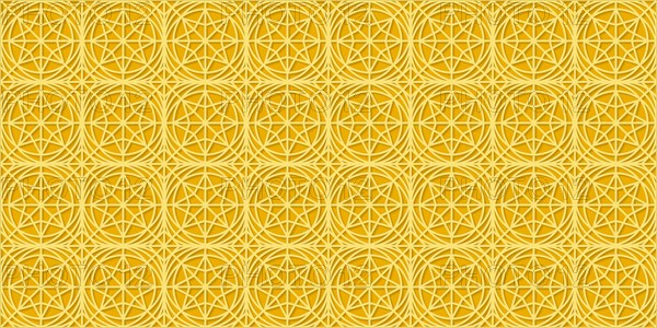Islamic gold ornament vector seamless pattern