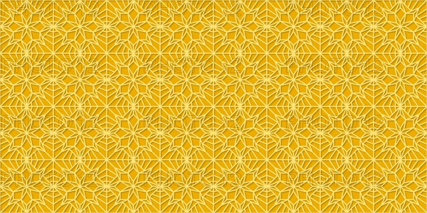 Islamic gold ornament vector seamless pattern