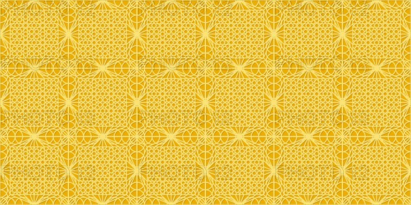 Islamic gold ornament vector seamless pattern