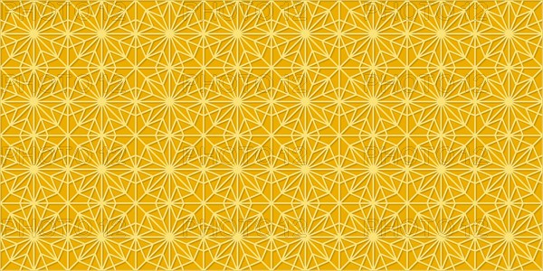 Islamic gold ornament vector seamless pattern