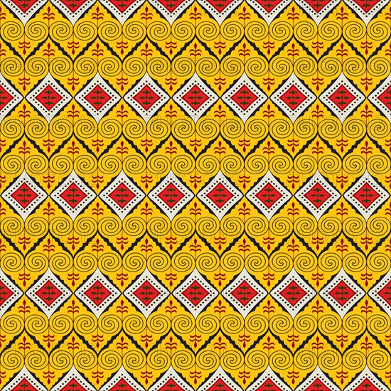 Ancient Egyptian traditional pattern, vector seamless pattern