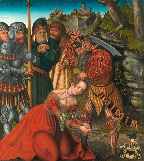 The Martyrdom of Saint Barbara, painting by Lucas Cranach the Elder, 4 October 1472, 16 October 1553, one of the most important German painters, graphic artists and letterpress printers of the Renaiss...