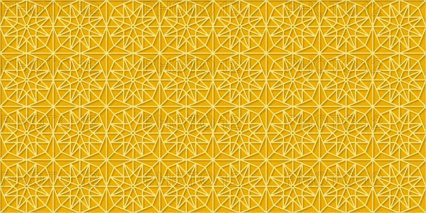 Islamic gold ornament vector seamless pattern
