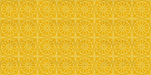 Islamic gold ornament vector seamless pattern