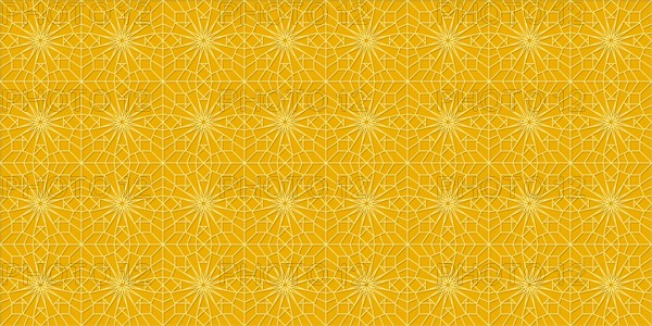 Islamic gold ornament vector seamless pattern