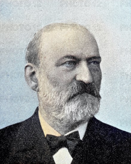 Carl Kruse, born 28 February 1837 in Esens, East Frisia, Germany, died 22 February 1900 in Berlin, was a German physician and politician, Historical, digitally restored reproduction from a 19th centur...