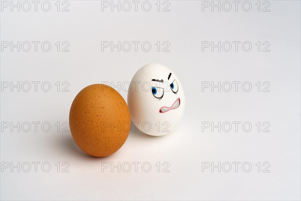 Funny Eggs. Faces on the eggs Eggs Smiles. Studio