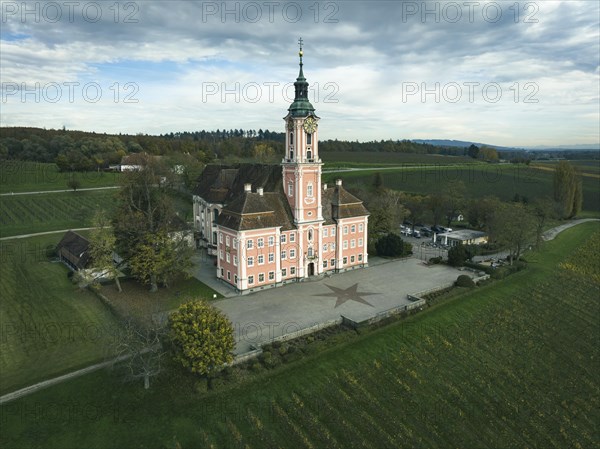 Birnau Pilgrimage Church, Uhldingen-Muehlhofen, Lake Constance District, Upper Swabia, Baden-Wuerttemberg, Germany, Europe