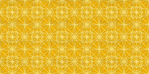 Islamic gold ornament vector seamless pattern
