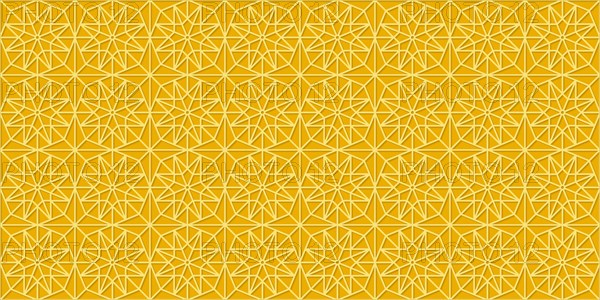 Islamic gold ornament vector seamless pattern