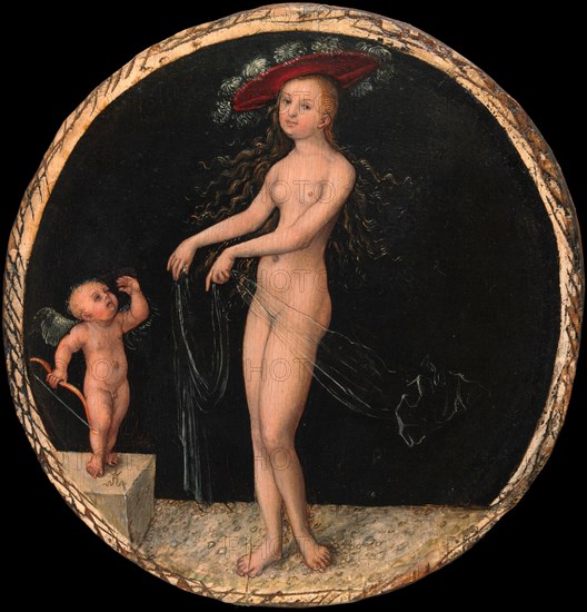 Venus and Cupid, painting by Lucas Cranach the Elder, 4 October 1472, 16 October 1553, one of the most important German painters, graphic artists and letterpress printers of the Renaissance, Historica...